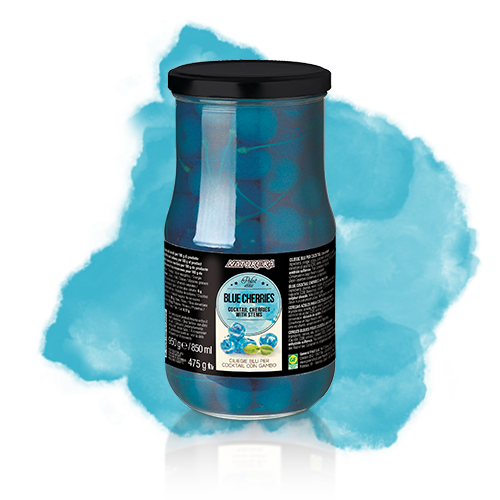 Ciliegie blu per cocktail